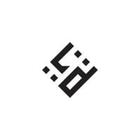 dl geometrisk logotyp första begrepp med hög kvalitet logotyp design vektor