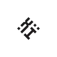 ix geometrisk logotyp första begrepp med hög kvalitet logotyp design vektor