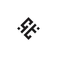 tc geometrisch Logo Initiale Konzept mit hoch Qualität Logo Design vektor