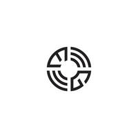 ge Kreis Linie Logo Initiale Konzept mit hoch Qualität Logo Design vektor