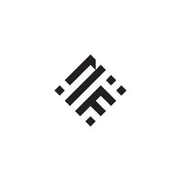 fn geometrisch Logo Initiale Konzept mit hoch Qualität Logo Design vektor