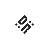 rd geometrisch Logo Initiale Konzept mit hoch Qualität Logo Design vektor