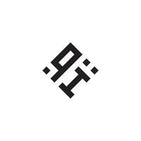 iq geometrisk logotyp första begrepp med hög kvalitet logotyp design vektor