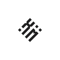 mx geometrisch Logo Initiale Konzept mit hoch Qualität Logo Design vektor