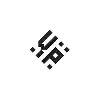 pw geometrisk logotyp första begrepp med hög kvalitet logotyp design vektor