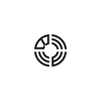 wb Kreis Linie Logo Initiale Konzept mit hoch Qualität Logo Design vektor