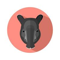 Tapir Symbol auf Weiß Hintergrund. Tapir Logo. Vektor Illustration