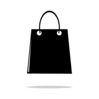Einkaufen Tasche Symbol. eben Design Beste Logo. Vektor Illustration
