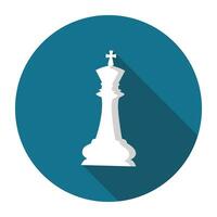 schack kung ikon. strategi ikon. vektor illustration.