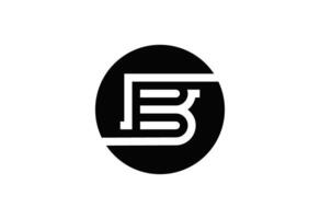 b minimal logotyp vektor