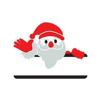 vektor isolerat santa claus far jul, design vektor illustration