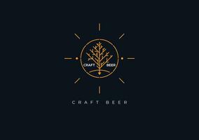 Craft Beer-Logo vektor