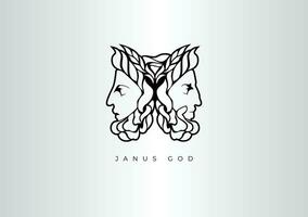 janus Gud logotyp vektor