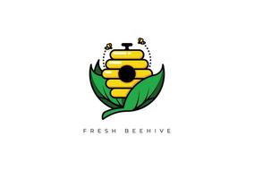 frisch Bienenstock Logo vektor