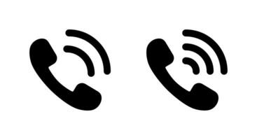 Telefon Anruf Ring Symbol. Telefon Klingeln Symbol Vektor