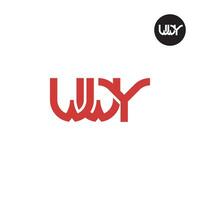 brev wwy monogram logotyp design vektor