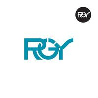 brev rgy monogram logotyp design vektor