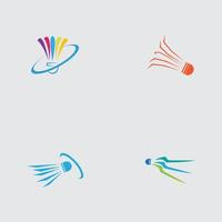 professionelles Badminton-Logo vektor