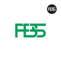 brev fbs monogram logotyp design vektor