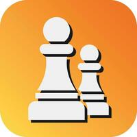 Schach Vektor Glyphe Gradient Hintergrund Symbol zum persönlich und kommerziell verwenden.