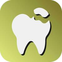 dental fyllning vektor glyf lutning bakgrund ikon för personlig och kommersiell använda sig av.
