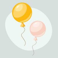 bunt Geburtstag Luftballons Satz. bunt Geburtstag Luftballons Satz. vektor