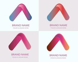 ein Brief modern bunt Gradient Logo Vektor. ein kreativ Logo Design Element. vektor