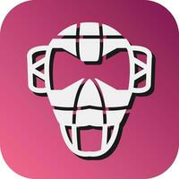 Maske Vektor Glyphe Gradient Hintergrund Symbol zum persönlich und kommerziell verwenden.