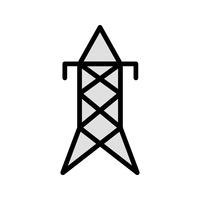 Elektrischer Turm Vektor Icon