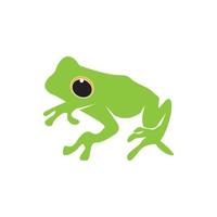 grüner Frosch-Symbol und Symbol-Vektor-Illustration vektor