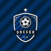 Fußball-Fußball-Liga-Logo-Design-Elemente für Sportmannschaft. vektor