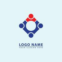 in Verbindung gebracht Mensch Symbol Logo. Gemeinschaft, Geschäft und Unternehmen Vektor Logo Symbol.
