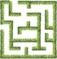 labyrint trädgård för bemästra planer. topp se för de arkitektonisk planen. vektor illustration.