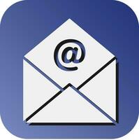 Email Vektor Glyphe Gradient Hintergrund Symbol zum persönlich und kommerziell verwenden.