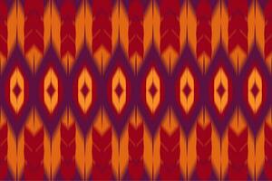 Stoff Ikat nahtlos Muster geometrisch ethnisch traditionell Stickerei Stil. vektor