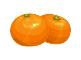 tangerin eller mandarin, kinesisk ny år mat vektor