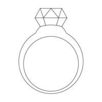 Diamant Ring Symbol Vektor