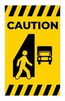 varning tecken Kolla på ut för trafik symbol vektor