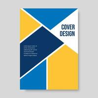 satz von buchcover-broschürendesigns im geometrischen stil. Vektor-Illustration. vektor