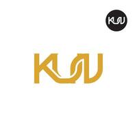 brev kun monogram logotyp design vektor