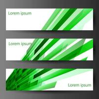 Banner oder Startseite Design, schön Grün Farbe Vektor Header Designs
