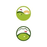 Golfsport Symbol Vorlage Vektor-Illustration vektor