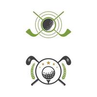 Golfsport Symbol Vorlage Vektor-Illustration vektor