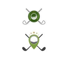 Golfsport Symbol Vorlage Vektor-Illustration vektor