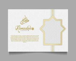 elegant Ramadan kareem Hintergrund, zum Poster, Rahmen Konzept, Flyer, Poster. vektor