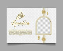 elegant Ramadan kareem Hintergrund, zum Poster, Rahmen Konzept, Flyer, Poster. vektor