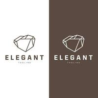 Juwel Diamant Vorlage Illustration Edelstein Logo Design Linie vektor