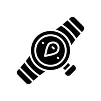 Smartwatch Symbol. Vektor Glyphe Symbol zum Ihre Webseite, Handy, Mobiltelefon, Präsentation, und Logo Design.