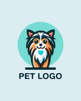 Niedlich, spielerisch Haustier Logo. einfach noch elegant, diese Design erfasst das Wesen von Freude und Gesellschaft, Herstellung es perfekt zum haustierbezogen Unternehmen suchen ein herrlich Identität. vektor