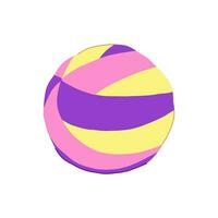 sport volleyboll boll tecknad serie vektor illustration